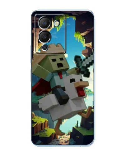 Чехол для Infinix Note 12 (G96) с картинкой «Стив и гусь»