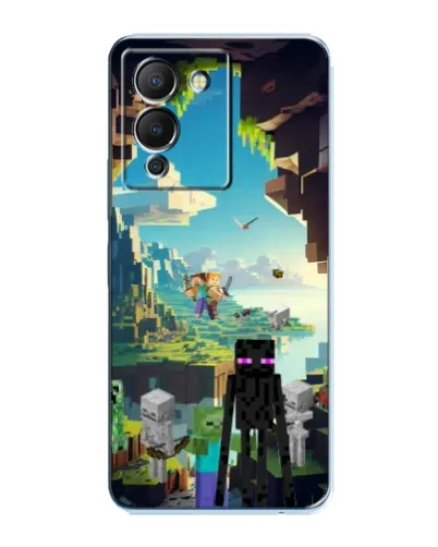 Чехол для Infinix Note 12 (G96) с картинкой «Эндермен в лесу»