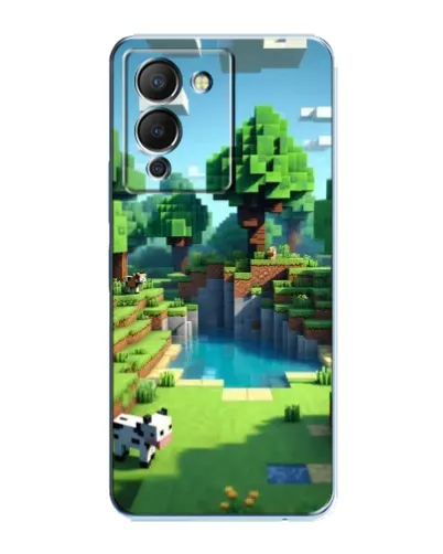 Чехол для Infinix Note 12 (G96) с картинкой «Minecraft летний день»
