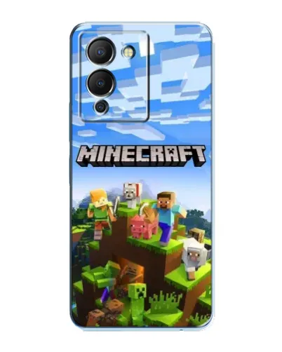Чехол для Infinix Note 12 (G96) с картинкой «Minecraft классический мир»