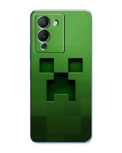 Чехол для Infinix Note 12 (G96) с картинкой «Крипер микро-дизайн»