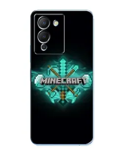 Чехол для Infinix Note 12 (G96) с картинкой «Minecraft Diamond лого» Чехол для Infinix Note 12 (G96) с картинкой «Minecraft Diamond лого»