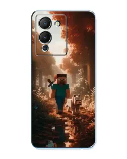 Чехол для Infinix Note 12 (G96) с картинкой «Стив в лесу» Чехол для Infinix Note 12 (G96) с картинкой «Стив в лесу»