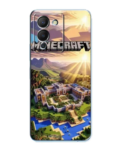 Чехол для Infinix Note 12 (G96) с картинкой «Minecraft панорама»