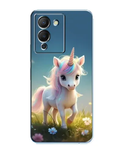Чехол для Infinix Note 12 (G96) с картинкой «Единорог на поляне»