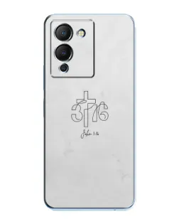 Чехол для Infinix Note 12 (G96) с картинкой «Иоанна 3:16 Крест»