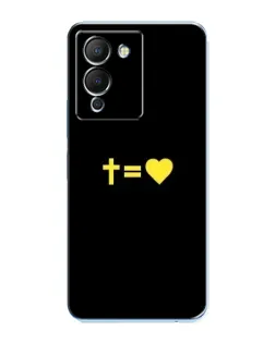 Чехол для Infinix Note 12 (G96) с картинкой «Сердце и Крест»