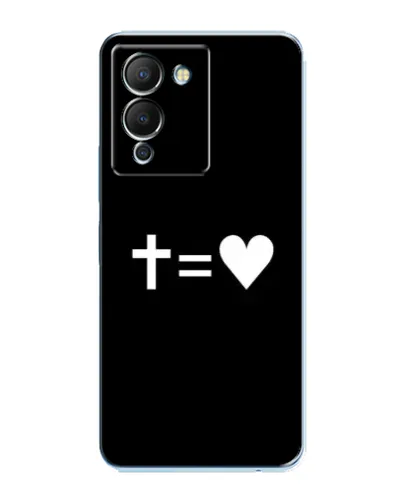 Чехол для Infinix Note 12 (G96) с картинкой «Крест и Сердце» Чехол для Infinix Note 12 (G96) с картинкой «Крест и Сердце»