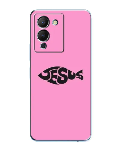 Чехол для Infinix Note 12 (G96) с картинкой «Розовый символ Jesus» Чехол для Infinix Note 12 (G96) с картинкой «Розовый символ Jesus»