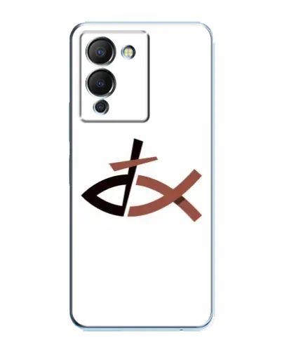 Чехол для Infinix Note 12 (G96) с картинкой «Рыба и крест» Чехол для Infinix Note 12 (G96) с картинкой «Рыба и крест»