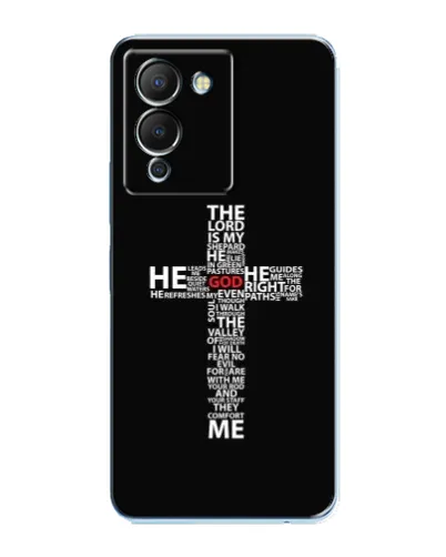Чехол для Infinix Note 12 (G96) с картинкой «Текстовый крест» Чехол для Infinix Note 12 (G96) с картинкой «Текстовый крест»