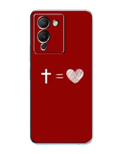 Чехол для Infinix Note 12 (G96) с картинкой «Уравнение любви»