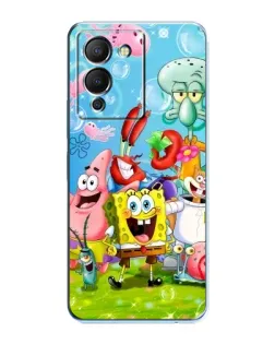Чехол для Infinix Note 12 (G96) с картинкой «Губка Боб и друзья»