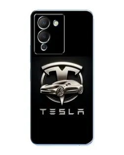 Чохол для Infinix Note 12 (G96) з картинкою «Tesla — срібне авто» Чохол для Infinix Note 12 (G96) з картинкою «Tesla — срібне авто»