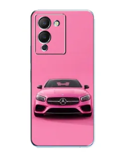 Чехол для Infinix Note 12 (G96) с картинкой «Розовый Mercedes AMG»