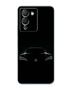 Чехол для Infinix Note 12 (G96) с картинкой «Mercedes — силуэт авто»