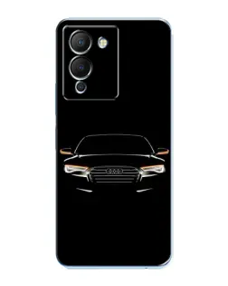 Чехол для Infinix Note 12 (G96) с картинкой «Audi — ночной контур» Чехол для Infinix Note 12 (G96) с картинкой «Audi — ночной контур»