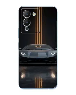 Чохол для Infinix Note 12 (G96) з картинкою «Lamborghini золоті лінії»