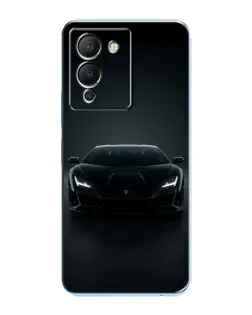 Чохол для Infinix Note 12 (G96) з картинкою «Чорний Lamborghini Aventador»