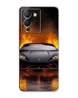Чохол для Infinix Note 12 (G96) з картинкою «Lamborghini у вогні»