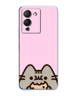 Чохол для Infinix Note 12 (G96) з картинкою «Pusheen та печиво»