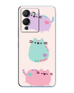 Чохол для Infinix Note 12 (G96) з картинкою «Pusheen тріо»