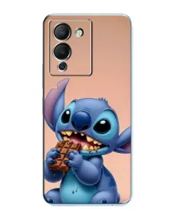 Чехол для Infinix Note 12 (G96) с картинкой «Стич ест шоколад»