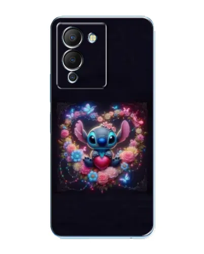 Чехол для Infinix Note 12 (G96) с картинкой «Stitch в цветах» Чехол для Infinix Note 12 (G96) с картинкой «Stitch в цветах»
