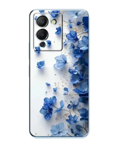 Чехол для Infinix Note 12 (G96) с картинкой «Голубой цветочный каскад»