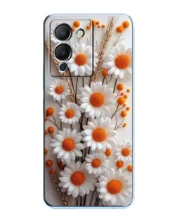 Чехол для Infinix Note 12 (G96) с картинкой «Белые сухоцветы»