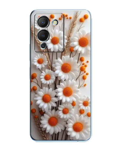 Чехол для Infinix Note 12 (G96) с картинкой «Белые сухоцветы»