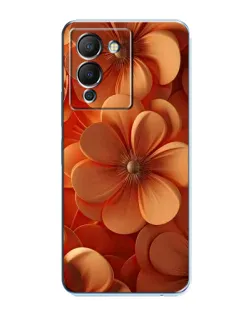 Чехол для Infinix Note 12 (G96) с картинкой «Оранжевый макро цветок»