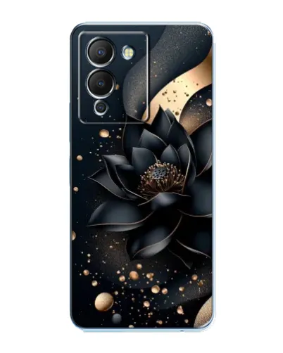 Чехол для Infinix Note 12 (G96) с картинкой «Черный лотос»