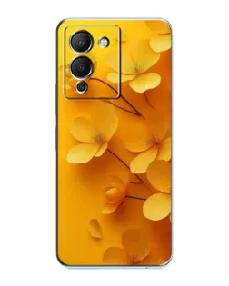 Чехол для Infinix Note 12 (G96) с картинкой «Золотые лепестки»