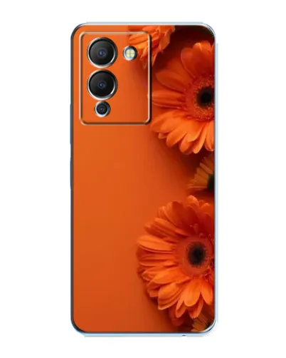 Чехол для Infinix Note 12 (G96) с картинкой «Оранжевые герберы»