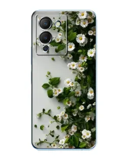 Чехол для Infinix Note 12 (G96) с картинкой «Ветка мелких белых цветов»