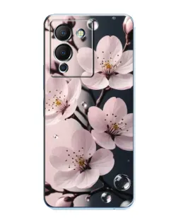 Чехол для Infinix Note 12 (G96) с картинкой «Нежная сакура и капли»
