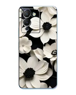 Чехол для Infinix Note 12 (G96) с картинкой «Объемные белые цветы»