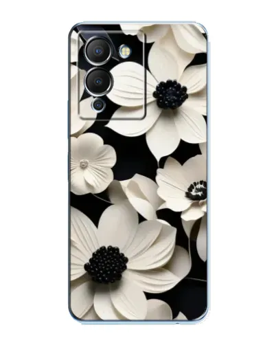 Чехол для Infinix Note 12 (G96) с картинкой «Объемные белые цветы»