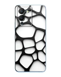 Чехол для Infinix Note 12 (G96) с картинкой «Белая объемная сетка»