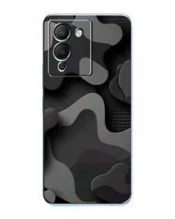 Чехол для Infinix Note 12 (G96) с картинкой «Темный абстрактный камуфляж»
