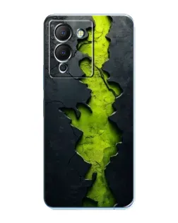 Чехол для Infinix Note 12 (G96) с картинкой «Салатовый разлом скалы»