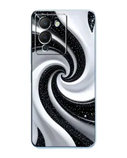 Чехол для Infinix Note 12 (G96) с картинкой «Черно-белая спираль»