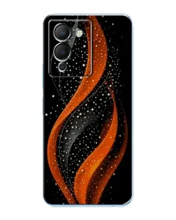 Чехол для Infinix Note 12 (G96) с картинкой «Огненная звездная волна»