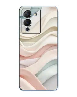 Чехол для Infinix Note 12 (G96) с картинкой «Пастельные нежные волны»