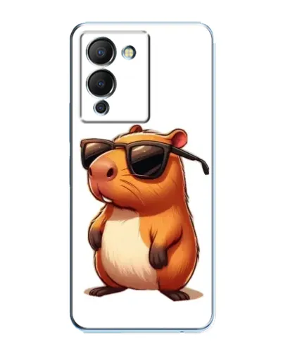 Чехол для Infinix Note 12 (G96) с картинкой «Капибара в очках»