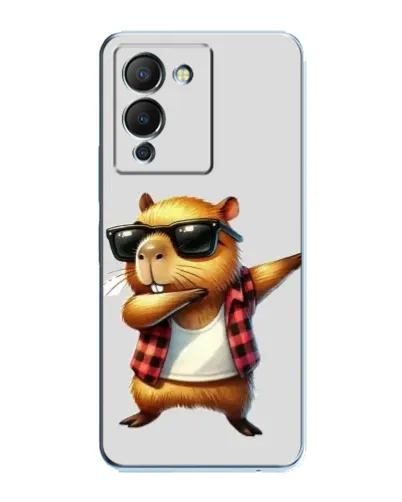 Чехол для Infinix Note 12 (G96) с картинкой «Капибара рэпер даб»