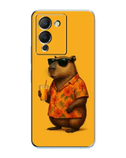 Чехол для Infinix Note 12 (G96) с картинкой «Капибара на отдыхе»