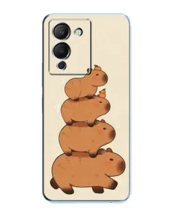 Чехол для Infinix Note 12 (G96) с картинкой «Башня из капибар»