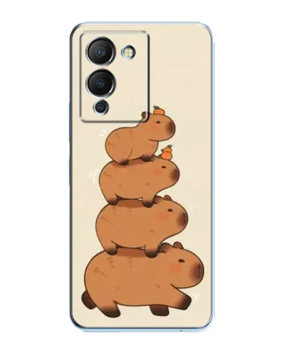 Чехол для Infinix Note 12 (G96) с картинкой «Башня из капибар»